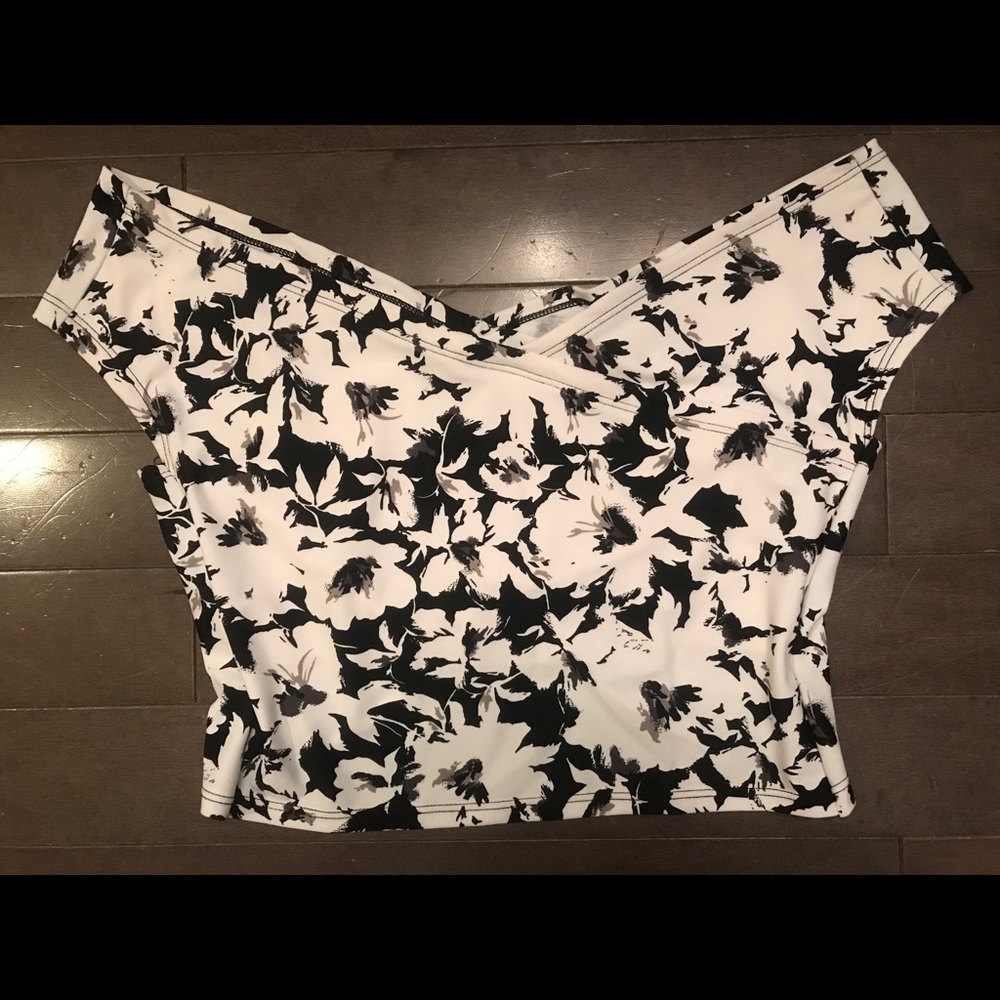 Brand new Kortni Jean Off the Shoulder Swim top